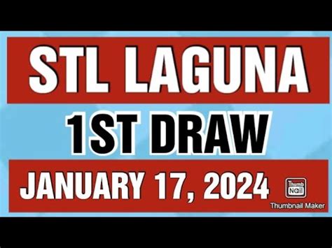 stl laguna result today 1st draw